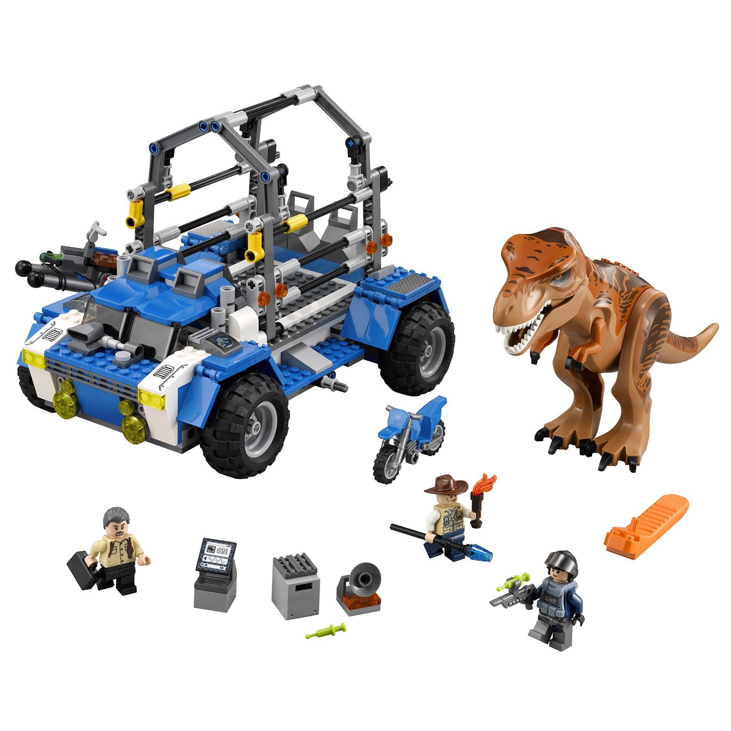 lego jurassic world t rex amber