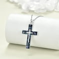thumbnail image 2 of Cross Necklace Sterling Silver Religious Cross Pendant Jewelry Christian Gifts for Women Men, 2 of 10