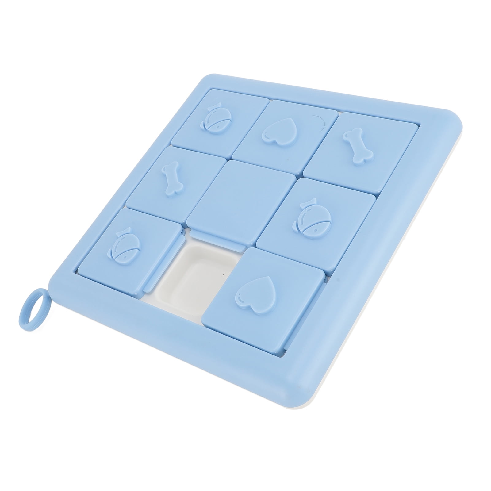 YAHHU Dog Slow Feeder Bowl Puzzle Toy Educational Interactive Stress Relief Food Dispenser for Home Indoor, Durable Pet Snuffle Mat for Mental Stimulation, Blue (10 inches / 25.4 cm)