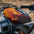 thumbnail image 3 of Uorisanigo 23×10 Inch ATV Seat Cover Protector Blue and Red Fire Print Four Wheeler Seat Cover Waterproof Polyester, Universal Fit for Polaris Sportsman FourTrax Can-Am ATV Kawasaki Arctic Cat, 3 of 7