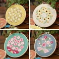 thumbnail image 3 of European-style Flowers DIY Embroidery Ribbon Set Beginners With Embroidery Shed Sewing Kit Cross-stitch Crafts Hand-stitched Decoration, 3 of 5