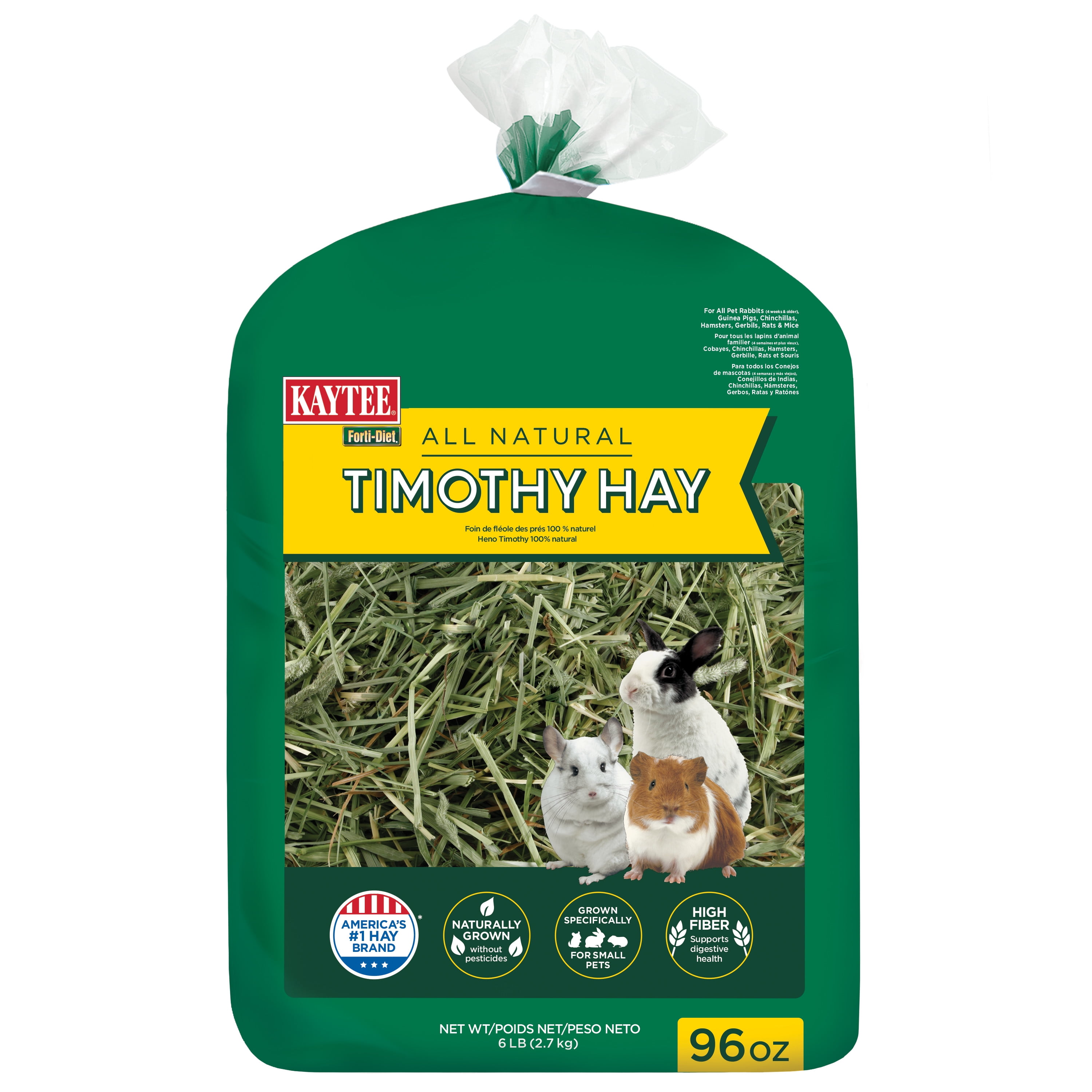 Kaytee All Natural Alfalfa Cubes High Fiber Hay and High Protein 15 Ounces 