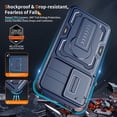 thumbnail image 2 of Dteck Rugged Case for Samsung Galaxy A36 5G with Kickstand, Shock-Resistant Hybrid PC+TPU Anti-Scratch Non-Slip ﻿Slide Camera Cover Shockproof Heavy Duty Robust Protective Case, Blue, 2 of 10