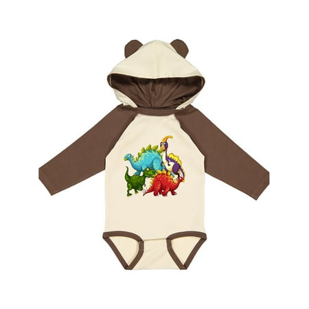 

Inktastic Cute Dinosaurs Gift Baby Boy or Baby Girl Long Sleeve Bodysuit