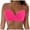 Hot Pink, variant on Women Swim Bikini Top High Neck Bathing Suit Top Swimwear