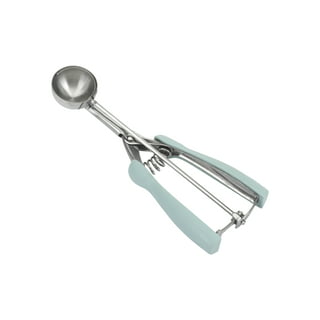 Wilton Stainless Steel Cookie Scoop, 1.3 Tablespoon Capacity, 0.21 oz.,  Silver and Red