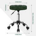 thumbnail image 2 of Classic Swivel Stool with Wheel Perfect for Salon Work Home SPA Shop Height-Adjustable and Cost-Effective Rolling Stool Chair Small (Green), 2 of 13