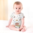 thumbnail image 6 of Watercolor Farm Animals Life Baby Bodysuits for Boy Girl Cow Goat Horse Hens Rooster Duck Pig Short Sleeve Onesies Bodysuits, 6 of 7