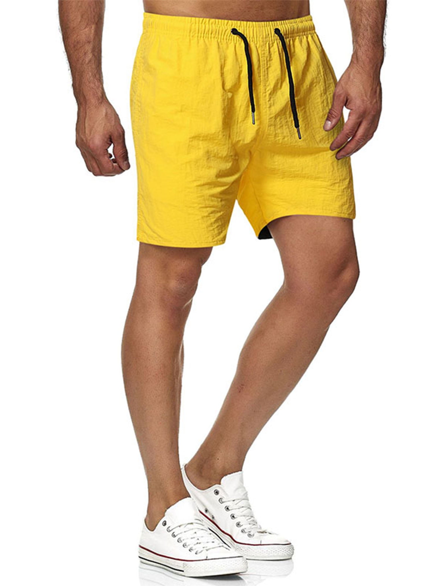 yellow short shorts