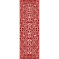 thumbnail image 2 of BERTHMEER 2'x6' Runner Rugs for Hallway Entryway Bathroom Kitchen Christmas Runner Rugs for Bedroom Non Skid Washable Snowflake Print Runner for Indoor ,Red, 2 of 6