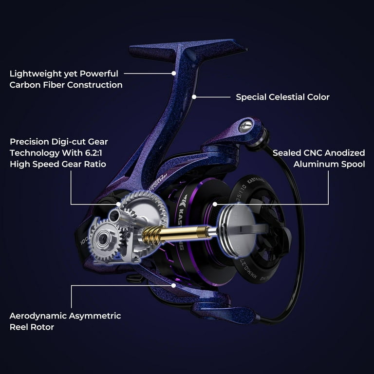 fish reel gear ratio Lew's Speed Spool Baitcast Fishing Reel, 9+1 Bearings, 6.8:1 Ratio, Aluminum Frame, Graphite Sideplate, MCS Braking System, Left-Hand Retrieve : Sports & Outdoors Spinning Fishing Reel, High Speed