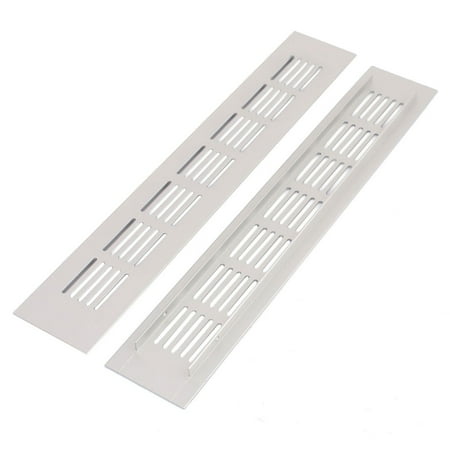 Wardrobe Cabinet Aluminum Alloy Air Vent Ventilation Grille 300mmx50mmx9mm 2pcs - Walmart.com