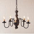 thumbnail image 2 of Irvins Country Tinware Lancaster Chandelier in Espresso with Salem Brick, 2 of 3