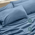 thumbnail image 6 of Bare Home Pillowcase Set - Premium 1800 Collection - Double Brushed - Ultra Soft - Standard Size, Coronet Blue, 4 Count, 6 of 8