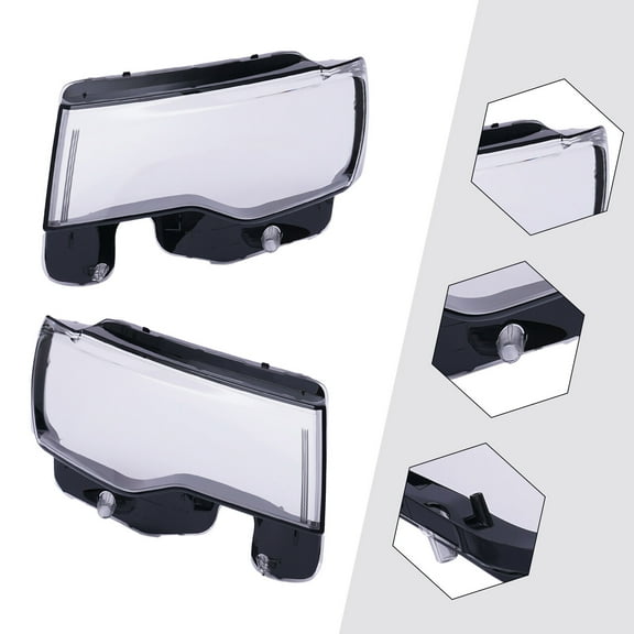 TFCFL Front For Jeep Grand Cherokee 2014-2019 Left & Right Headlight Lens Cover Clear