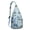 Sky-blue-1, variant on Tropical Island Sling Backpack – Boho Safari Jungle Crossbody Daypack with Exotic Palm Tree & Coastal Sunset Print, Lightweight & Stylish for Beach Vacation, Hiking & Travel