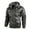 Gray, variant on Lovskoo 2024 Men's Leather Jacket Long Sleeve Casual Camouflage Turn-Down Collar Hooded Thick Warm Jacket Motorcycle Jacket Gray