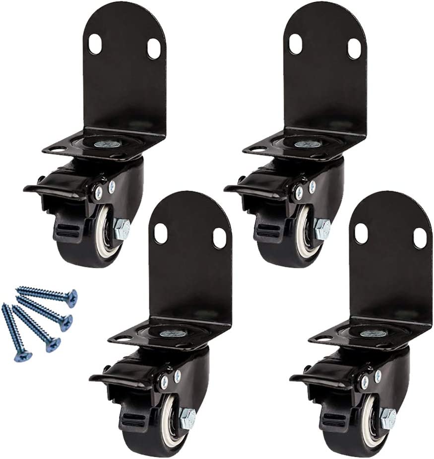 UMMH Swivel Caster Wheel with LShaped Bracket Furniture Castor for