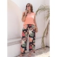 thumbnail image 6 of PINKSIR Two Piece Sets for Women Summer Outfits Oversized Wide Leg Crop Pants Lounge Sets Airport Beach Vacation Clothes, 6 of 10