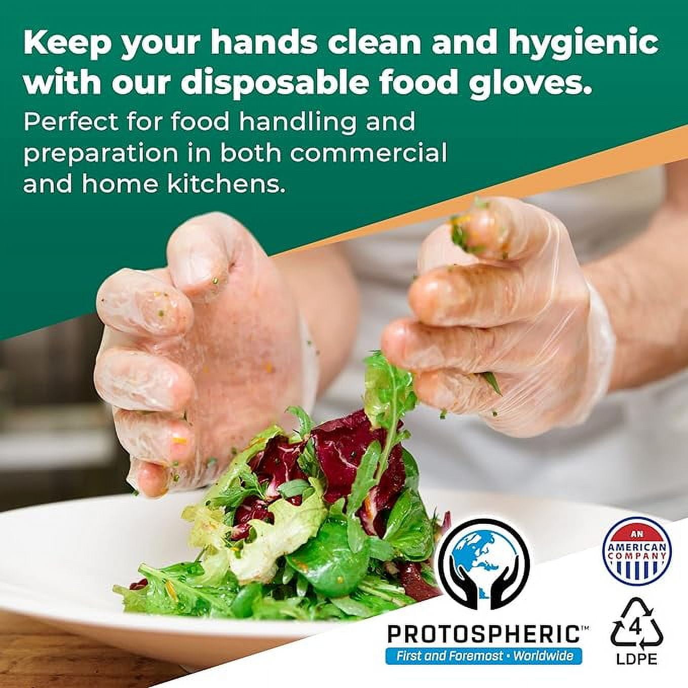 Protospheric Revolutionary NEW Disposable Gloves - 7X Stronger Yet Thinner Than Black Nitrile Gloves