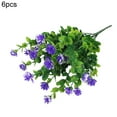 thumbnail image 1 of 6Pcs Artificial Flowers, Fake Outdoor Flowers UV Resistant, Lifelike Plastic Flowers for Indoor Outdoors Home Office Garden Wedding Sidewalk Trim Christmas Decorations, 1 of 8