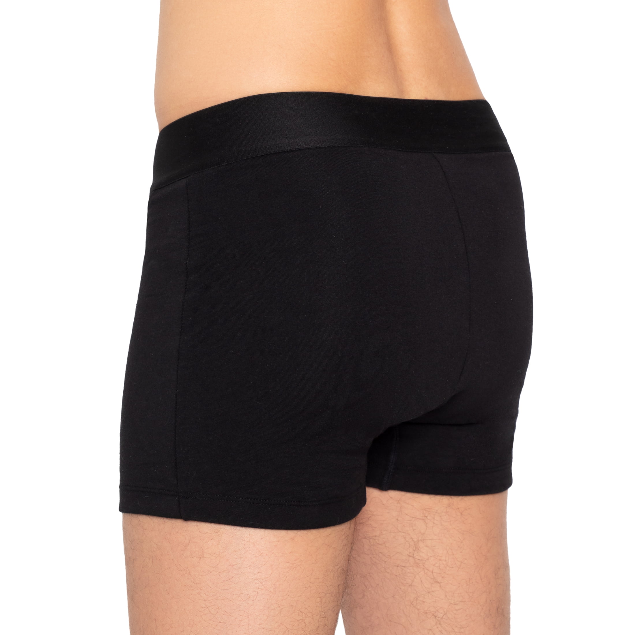 The Period Company. Organic Cotton Boxe,r Period Underwear for Heavy Flows, Black