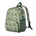 thumbnail image 4 of Green Frog Student Backpack – Cartoon Cute Frog Print With Forest Nature Plant Pattern Design, 4 of 5