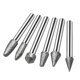 thumbnail image 1 of 6MM Shank Cylinder Diamond Grinding Bits Cylindrical Points Coated Carving Burrs Lapidary Tools Jade Stone Marble, 1 of 5