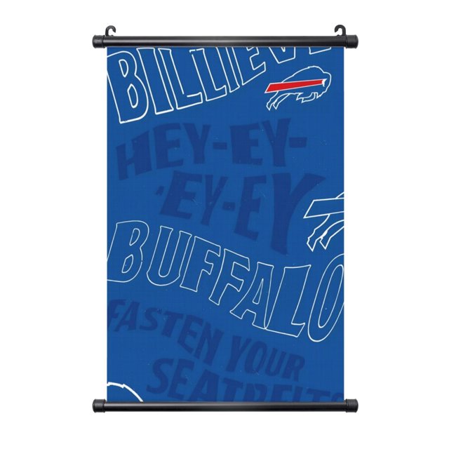 Cuadro colgante de PVC negro personalizado del equipo de fútbol Bills Football, varios tamaños, decoración de interiores, cuadro para colgar en la pared, cuadro decorativo para mesita de noche