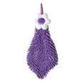 thumbnail image 2 of HaoXun Floral Design Hanging Hand Towel Made from Snow Fiber - Soft and Absorbent with Convenient Hanging Loop for Bathroom Kitchen Home Use Decorative Hand Towel, 2 of 3