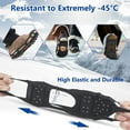 thumbnail image 6 of Ice Cleats Snow Walk Traction Cleats Crampon for Walking on Snow and Ice Upgrade 28 Studs Non-Slip Overshoe Rubber Anti Slip Crampons Slip-on Stretch Footwear, 6 of 7
