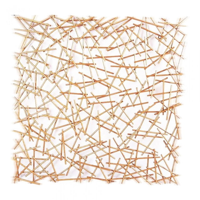 Moe's Home Collection Stix Contemporary Metal Wall Sculpture in Gold