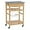 Natural, variant on Pemberly Row Transitional Wood Kitchen Cart with Granite Top in Brown