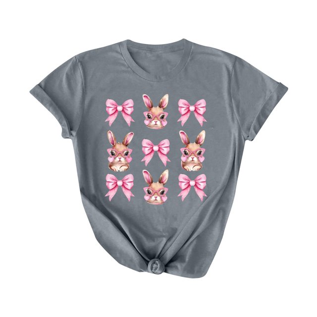 Mujeres Pantalones Cortos de Manga Corta Impresa Floral Cuello Redondo Superior / Camisa Poliéster, Blusa Casual de Moda para el Uso Diario Del Hogar