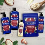 Dr Teal’s Shea Butter & Almond Oil Body Lotion, Hydrating Lotion with Sandalwood, 24 Hour Moisture, 18 fl oz
