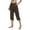 Green, variant on FYEGRE Pull On Capris for Women Dressy Casual Stretch Lightweight Capri Elastic High Waist Lounge Pants RD2 M