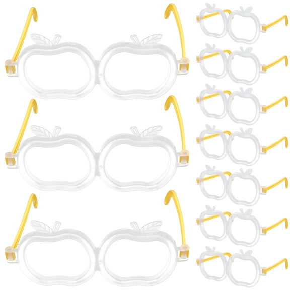 10 Pcs Christmas Fluorescent Glasses Cheerful Air Glasses Halloween Lighting Eyeglass Glowing Glasses for Halloween