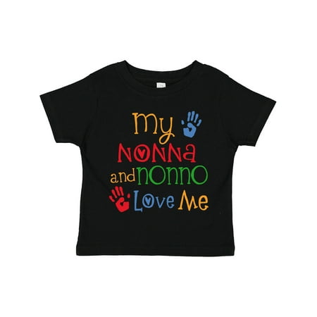 

Inktastic My Nonna and Nonno Love Me Grandchild Gift Toddler Boy or Toddler Girl T-Shirt