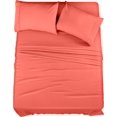 thumbnail image 1 of Juego de sábanas King Utopia Bedding, 4 piezas, microfibra coral, 1 of 6