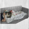 thumbnail image 6 of Pug Soft Flannel Fleece Throw Blanket, Live Love Bark Words with a Puppy in a Tea Cup Happiness Funny Image, Cozy Plush for Indoor and Outdoor Use, 50" x 60", Pink Black Pale Pink, by Ambesonne, 6 of 6
