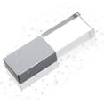 thumbnail image 4 of New Crystal Transparent Rectangle Genuine USB Flash Drive Wedding Gift Pen Drive,Silver（64GB), 4 of 8
