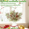 thumbnail image 4 of Artificial Christmas Floral Picks Snowy Cedar Christmas Sprays Picks with Berries Winter Greenery Stems for Tree Wreath Floral Arrangement Vase Decor 5PCS, 4 of 6