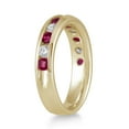 thumbnail image 2 of SZUL Women's 3/4 Carat Ruby and Diamond Band in 14k Yellow Gold, 2 of 3