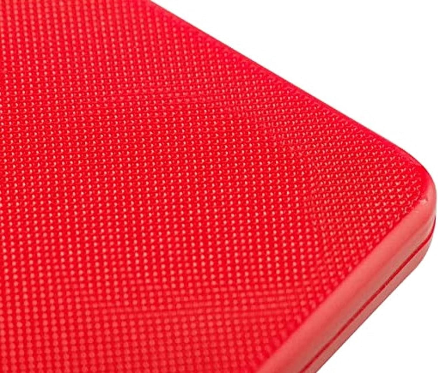 TrueCraftware- 20" X 15" X 1/2” Plastic Cutting Board for Kitchen Red Color- Plastic Commercial Chopping Board Anti Slip Surface Chopping Food Cutting Mat for Meat Vegetables Dishwasher Safe