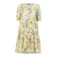 thumbnail image 3 of Ellos Plus Size Tiered Cotton Midi Dress, 3 of 6