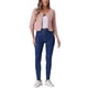 thumbnail image 2 of CHAQUETA DE JEAN CORTA SIN CUELLO PARA MUJERES CON MANGAS 3/4 EN COLOR ROSA TALLA M, 2 of 6