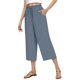 thumbnail image 3 of WILLBEST Pantalones Casuales para Mujer, Pantalones Holgados de Cintura Alta con Cordones y Pierna Ancha para Uso Diario Y Extra Grande, 3 of 4