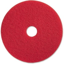 Genuine Joe Red Buffing Floor Pad - 20" Diameter - 5/Carton x 20" Diameter x 1" Thickness - Buffing, Scrubbing, Floor - 175 rpm to 350 rpm Speed Suppo | Bundle of 2 Cartons