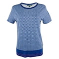 thumbnail image 3 of Women's Medallion Print Linen Blend Shirt-M-L, 3 of 4