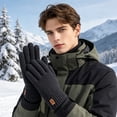 thumbnail image 2 of Ageoie Winter Gloves for Women Touch Screen Elastic Thermal Knit Lining Warm Gloves for Cold Weather Skiing Outdoor, 1 Pack, Black, 2 of 5